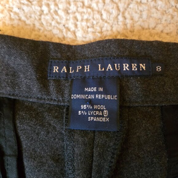 Ralph Lauren Grey Wool Dress Pants Size 8 - Picture 2 of 6